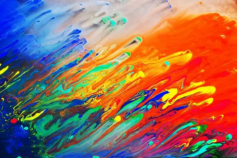 Clean colorful joyful art