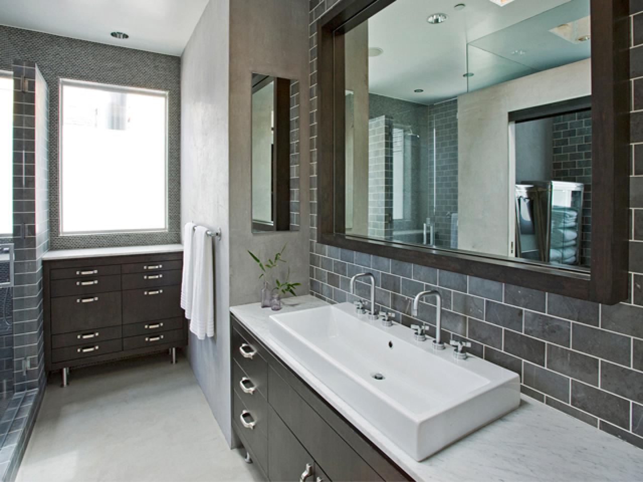 Enhancing Your Bathroom with Home Furniture and Subway Tile Walls