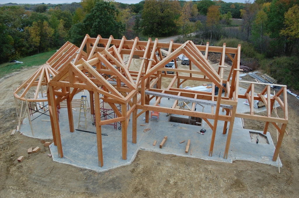 Building Insulated Timber frame Roofs for Home Furniture